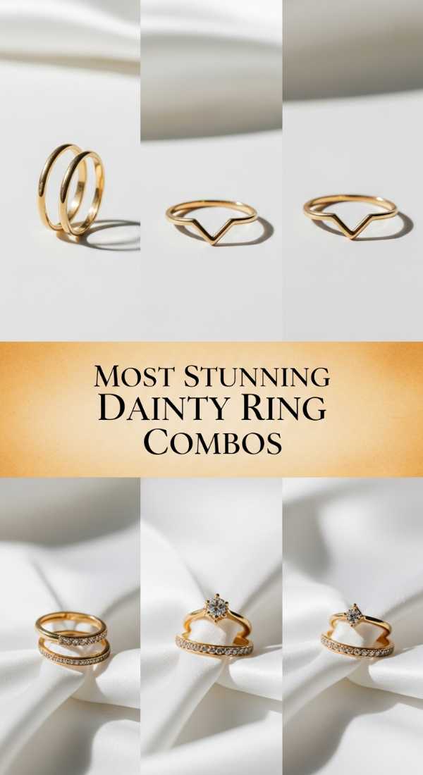 Most Stunning Dainty Ring Combos 69fdbc2b54f38