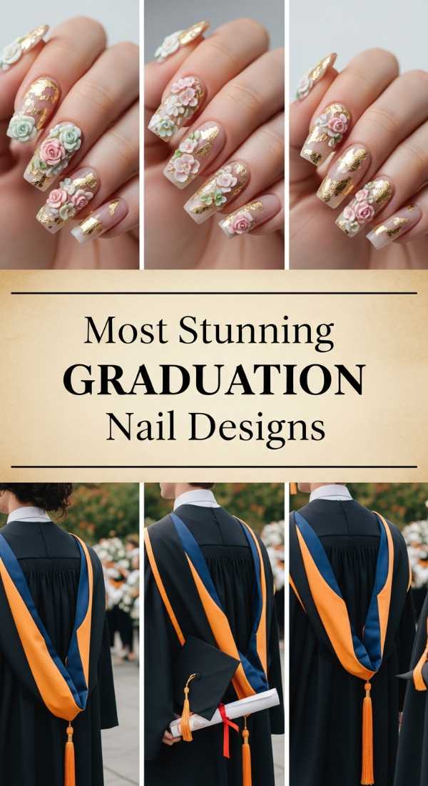 Most Stunning Graduation Nail Designs 6a134d4dd9267