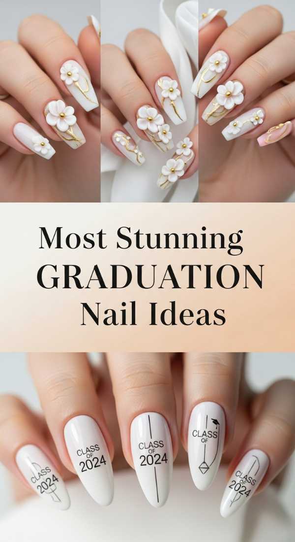 Most Stunning Graduation Nail Ideas 6a1343fad9bcb