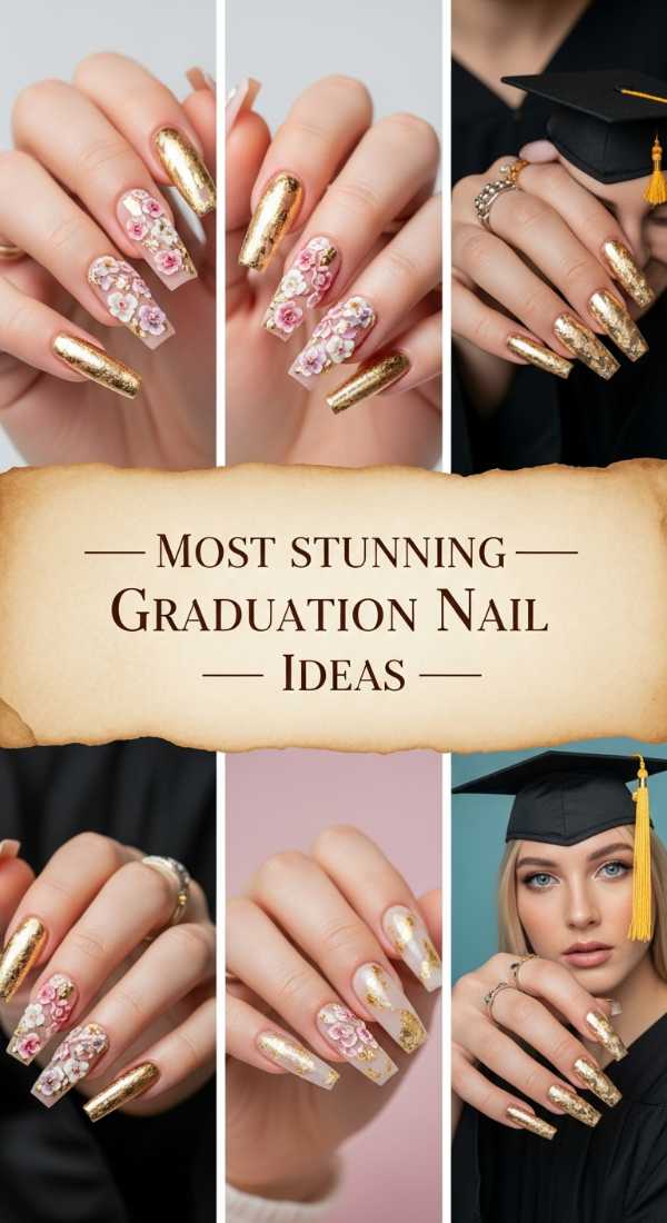 Most Stunning Graduation Nail Ideas 6a13440095471