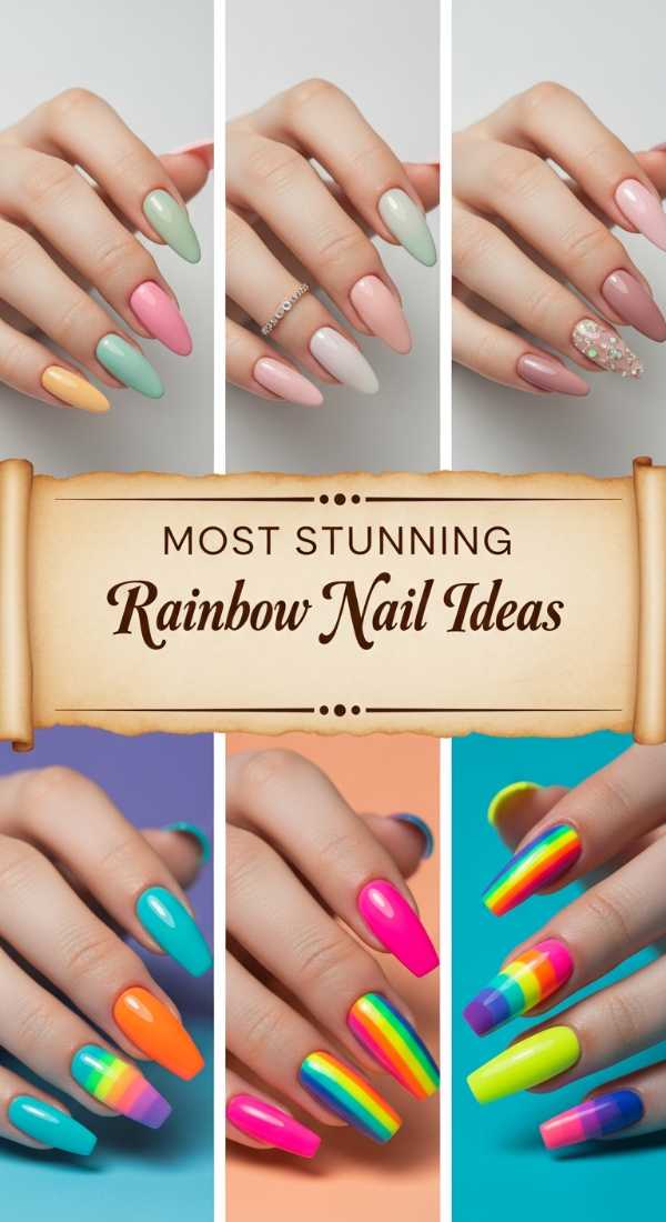Most Stunning Rainbow Nail Ideas 6a08affd6a151
