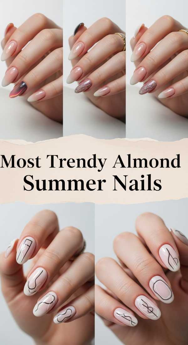 Most Trendy Almond Summer Nails 6a006b7654414