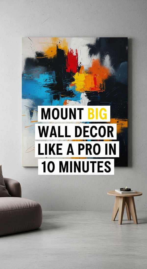 Mount Big Wall Decor Like A Pro In 10 Minutes 69f621c90a1cd