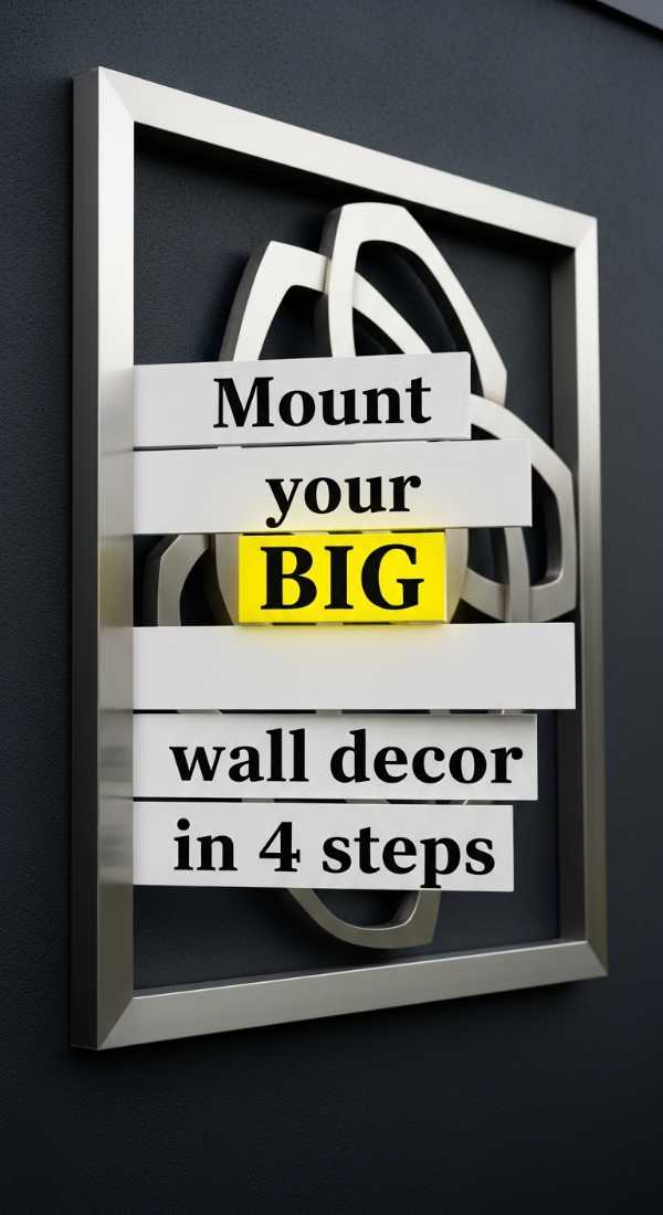 Mount Your Big Wall Decor In 4 Steps 69f621c417b80
