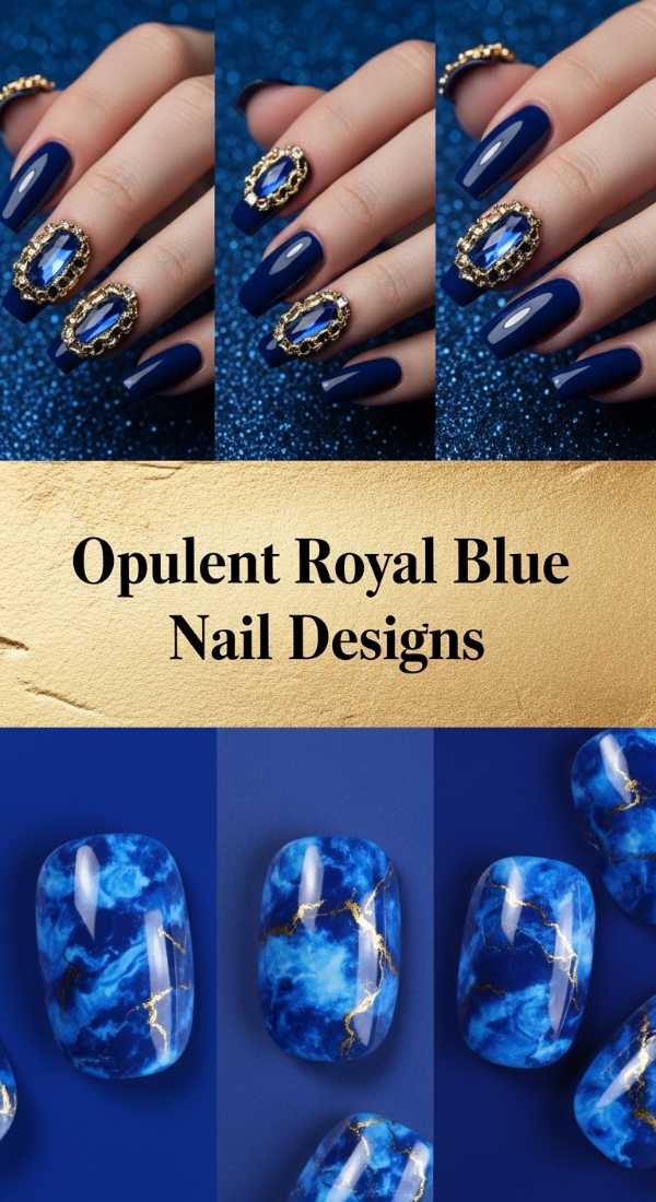 Opulent Royal Blue Nail Designs 6a0859c6cb6e0
