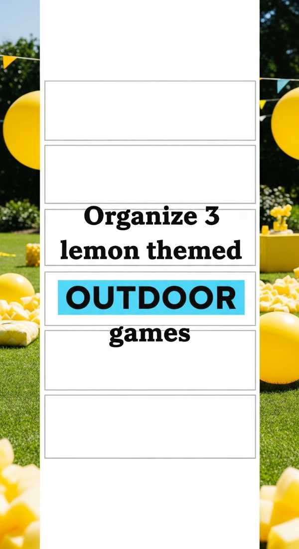 Organize 3 Lemon Themed Outdoor Games 69fb14114e911