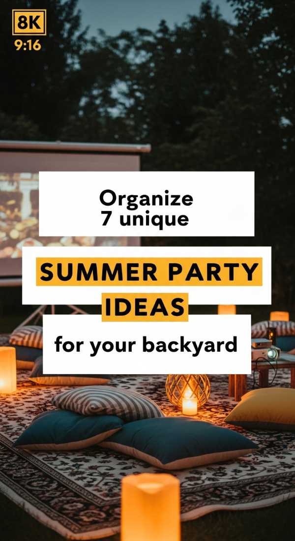 Organize 7 Unique Summer Party Ideas For Your Backyard 69f8716243349