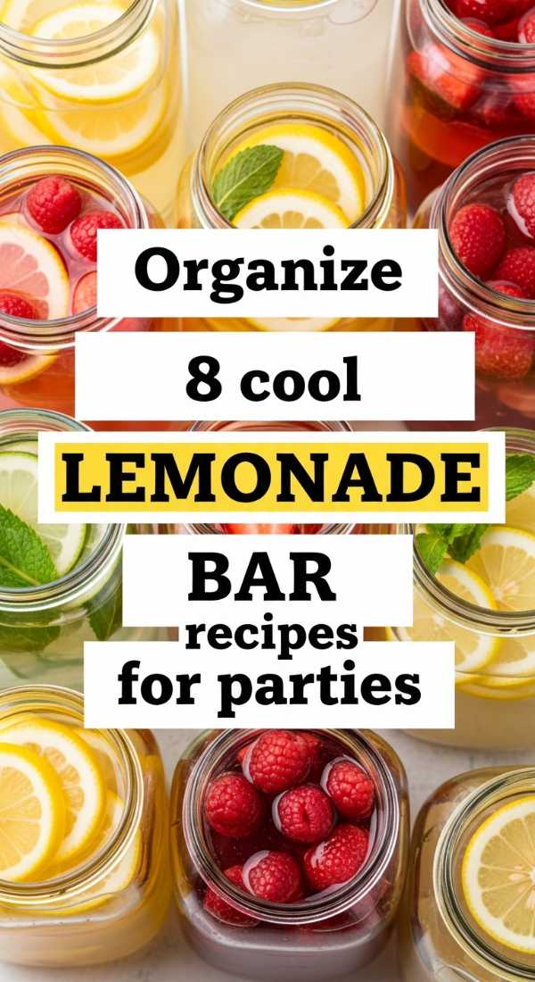 Organize 8 Cool Lemonade Bar Recipes For Parties 6a10d0635ef1c