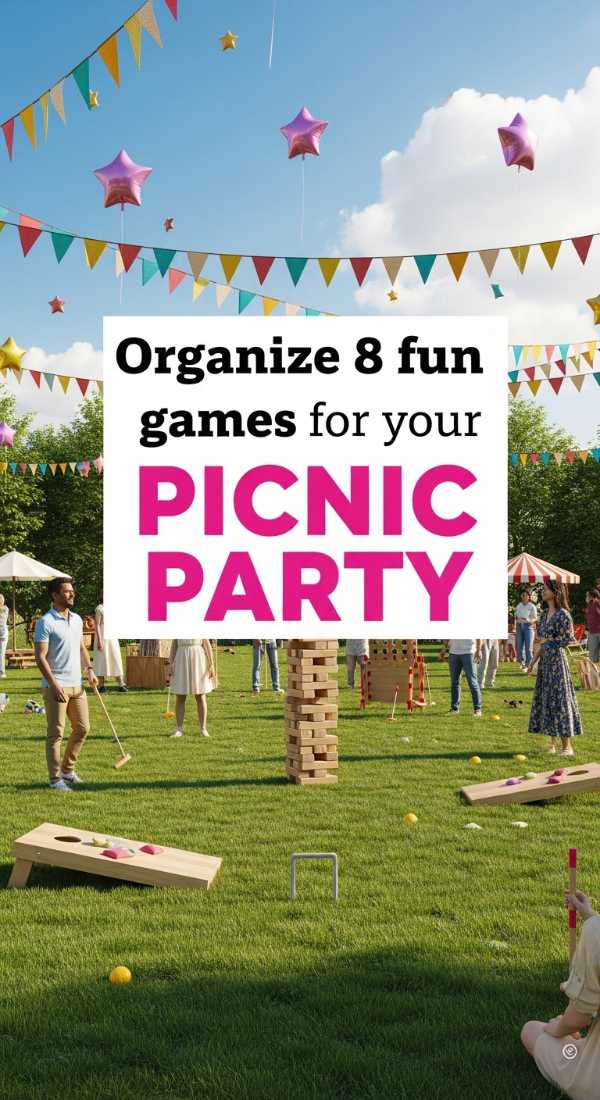 Sun, Snacks, and Style: The Essential Picnic Party Roadmap Organize 8 Fun Games For Your Picnic Party 6a0def067747f