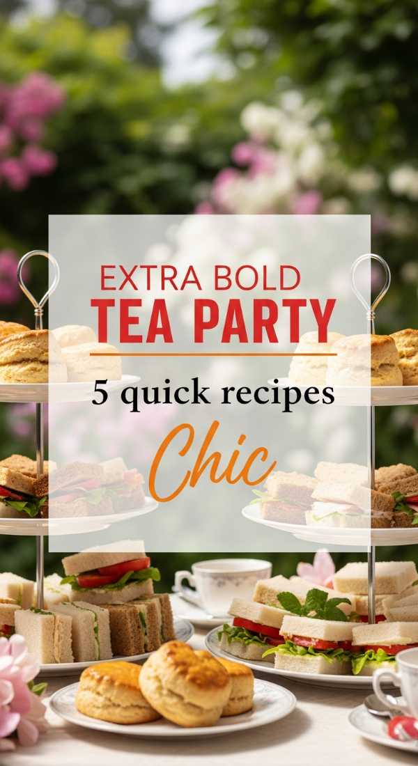 Organize A Classic Tea Party With 5 Quick Recipes 69f5d74e1bb34