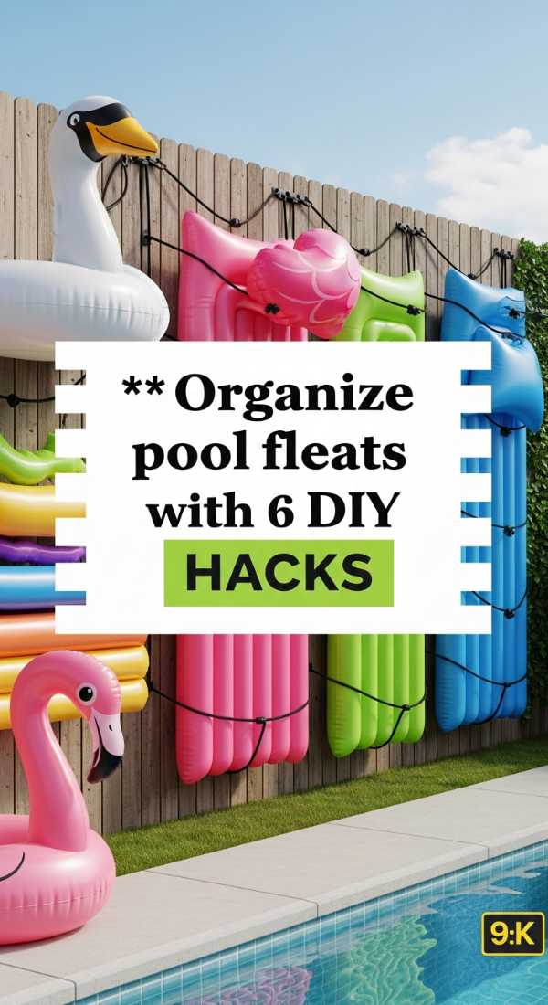 Organize Pool Floats With 6 Diy Hacks 69f621c5b46ca