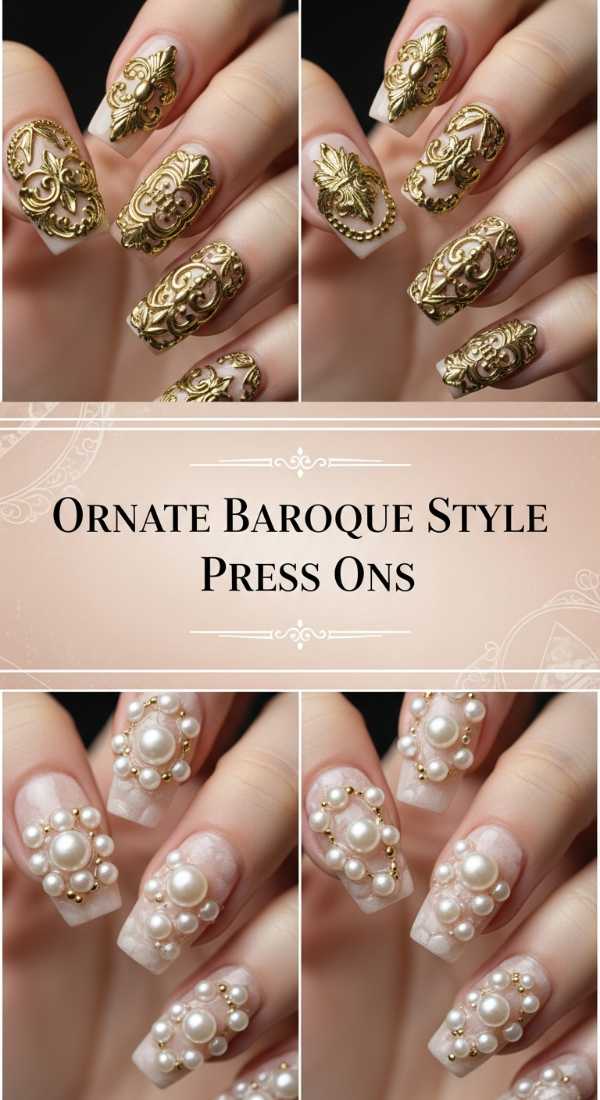 Ornate Baroque Style Press Ons 6a085835663c4