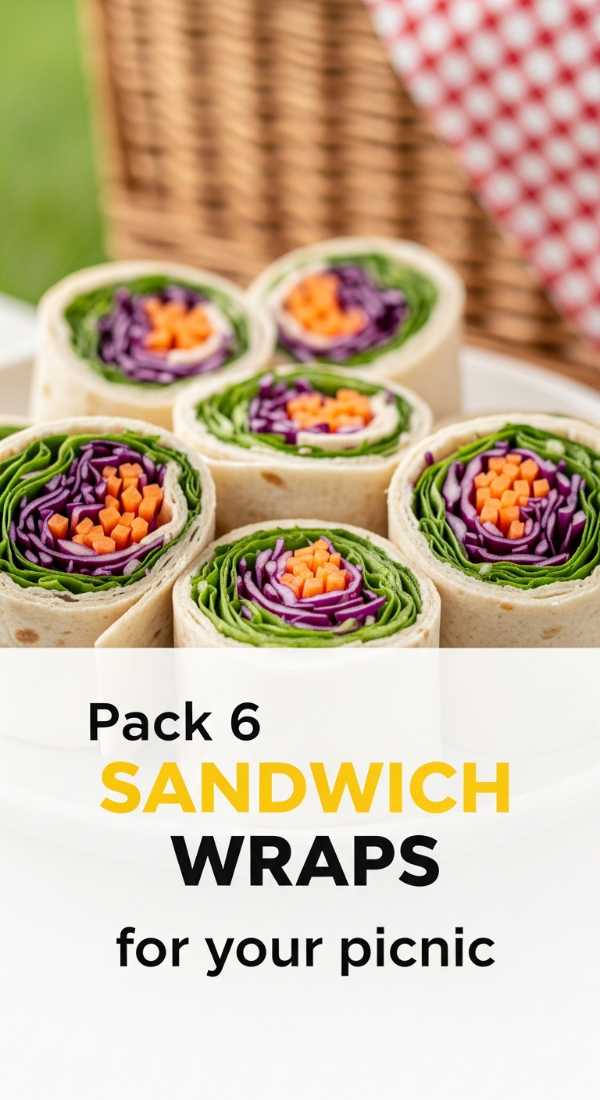 Pack 6 Sandwich Wraps For Your Picnic 6a142ebd547eb