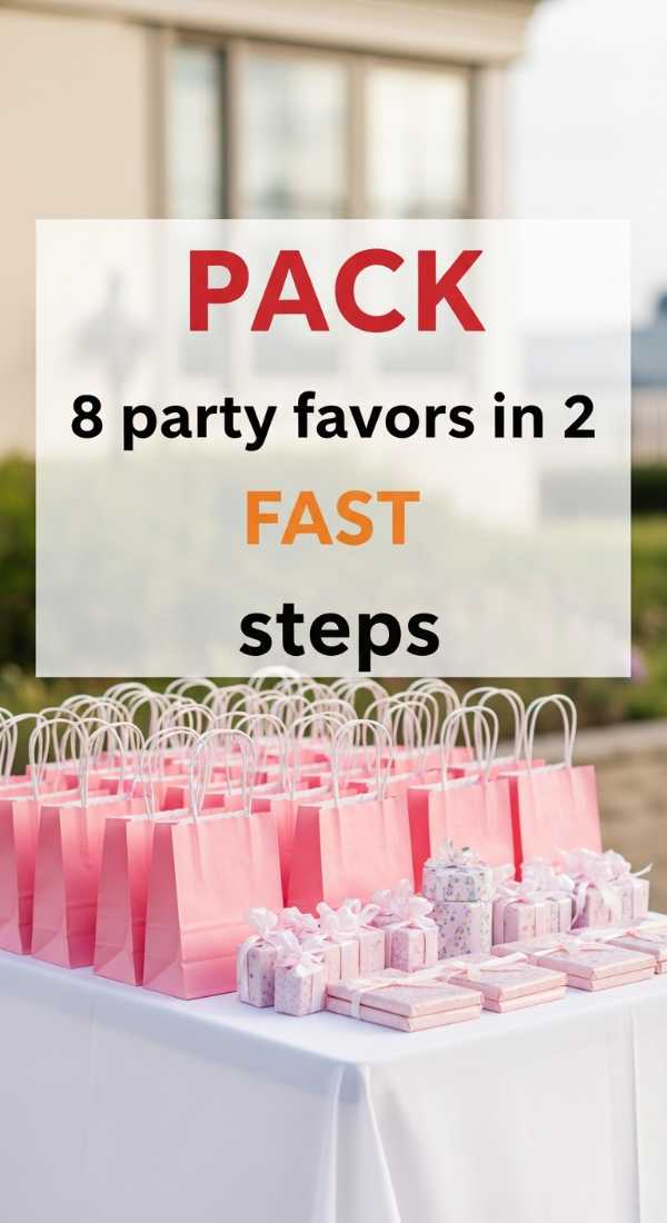 From Sunset to Starry Night: Your Step-by-Step Outdoor Party Checklist Pack 8 Party Favors In 2 Fast Steps 6a056faa385e5
