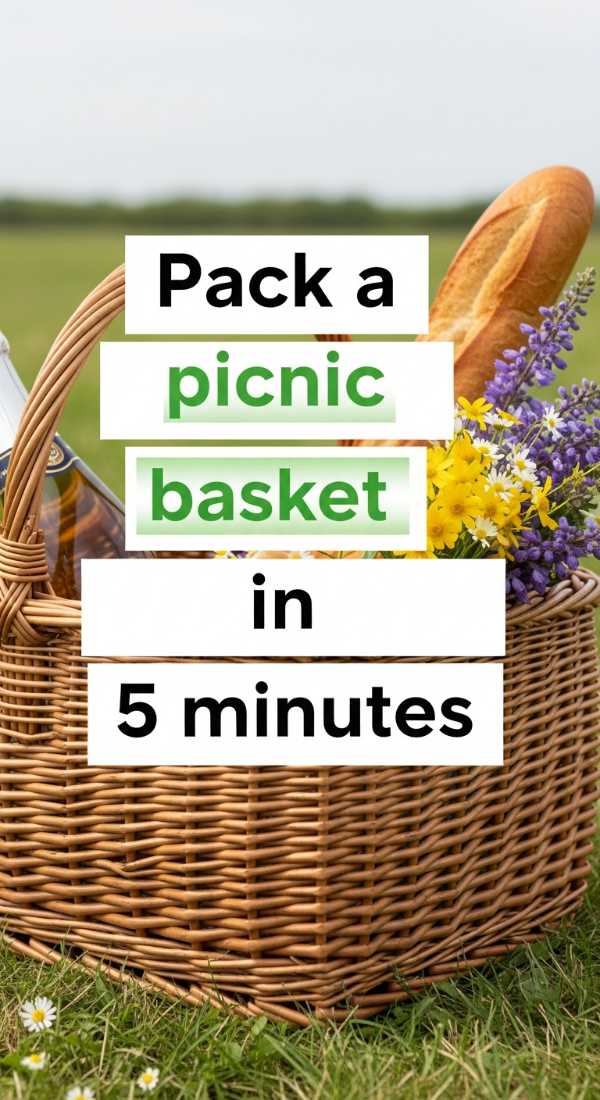 Picnic Perfection: Your Ultimate Guide to Planning a Dreamy Aesthetic Soirée Pack A Picnic Basket In 5 Minutes 6a057d9130e58