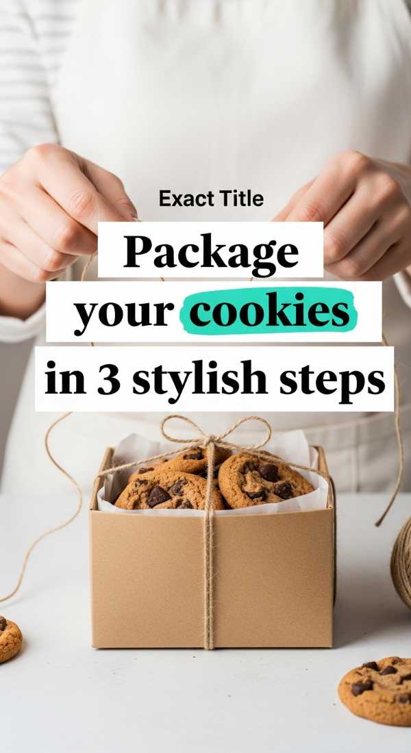 Chasing Crumbs & Sunshine: Your Ultimate Summer Baking Business Roadmap Package Your Cookies In 3 Stylish Steps 69f6fe09687ba