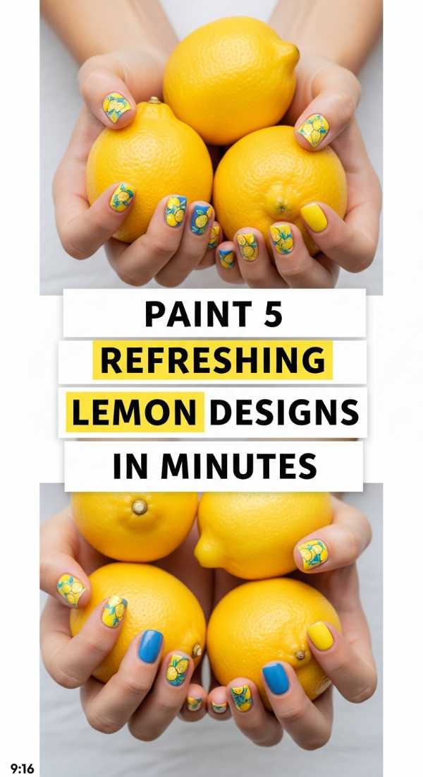 Next-Gen Mani: Top 5 Summer 2026 Nail Art Trends You Need to Try Paint 5 Refreshing Lemon Nail Designs In Minutes 6a059b56dfa81
