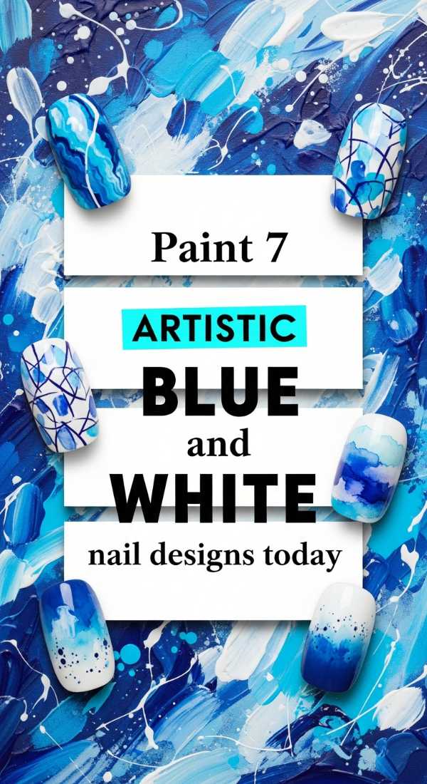 Paint 7 Artistic Blue And White Nail Designs Today 69fc7e634c853
