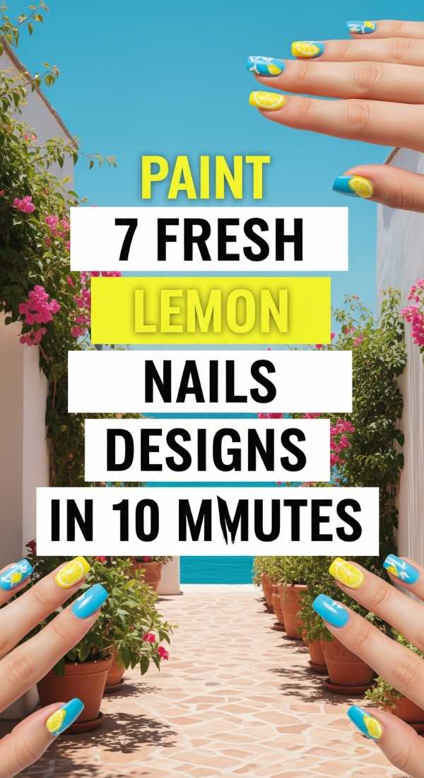 Paint 7 Fresh Lemon Nails Designs In 10 Minutes 6a059f9069e52