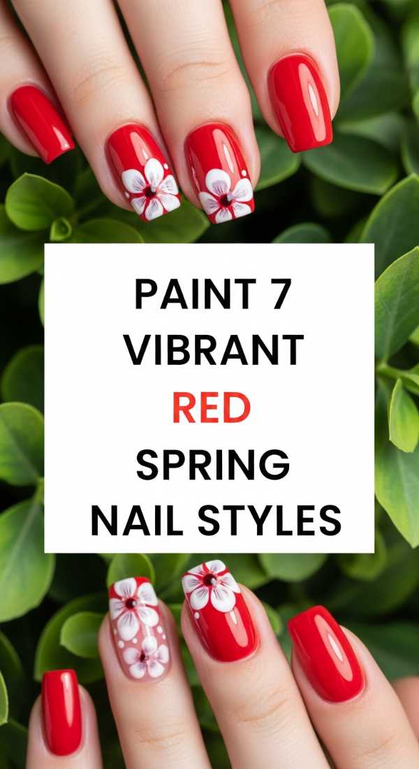 Next-Gen Nails: Everything You Need to Know About 2026 Nail Art Trends Paint 7 Vibrant Red Spring Nail Styles 6a03312cf11eb