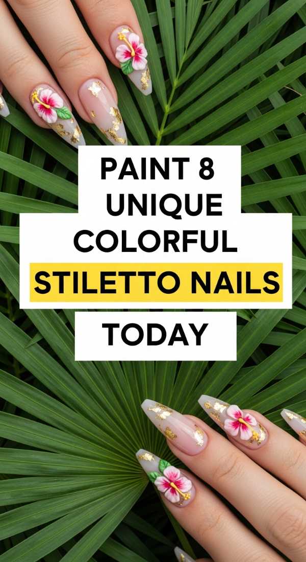 More is More: Master the Art of Maximalist Manicures Paint 8 Unique Colorful Stiletto Nails Today 6a0f1143c9f32