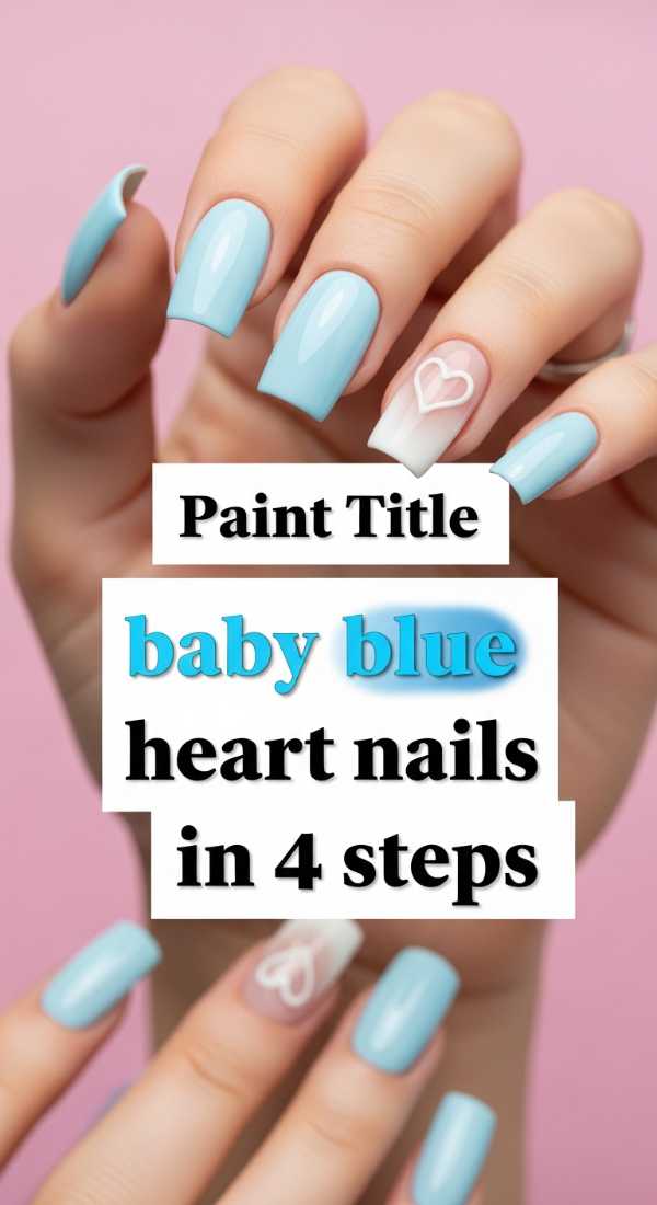 Paint Baby Blue Heart Nails In 4 Steps 69f4c11cd7952