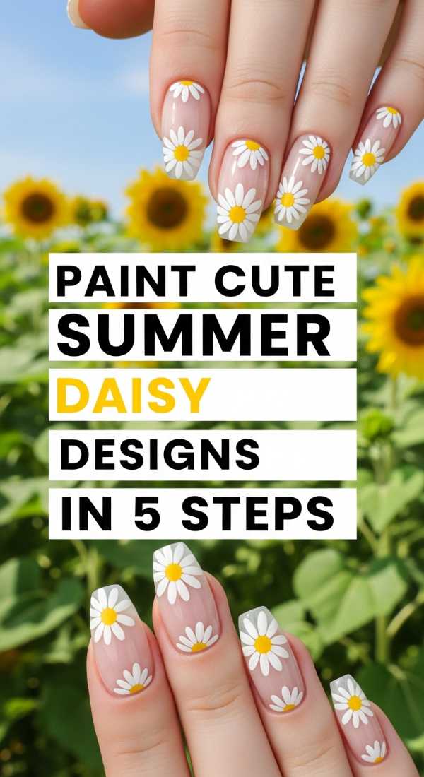 Paint Cute Summer Daisy Designs In 5 Steps 6a021e6628342