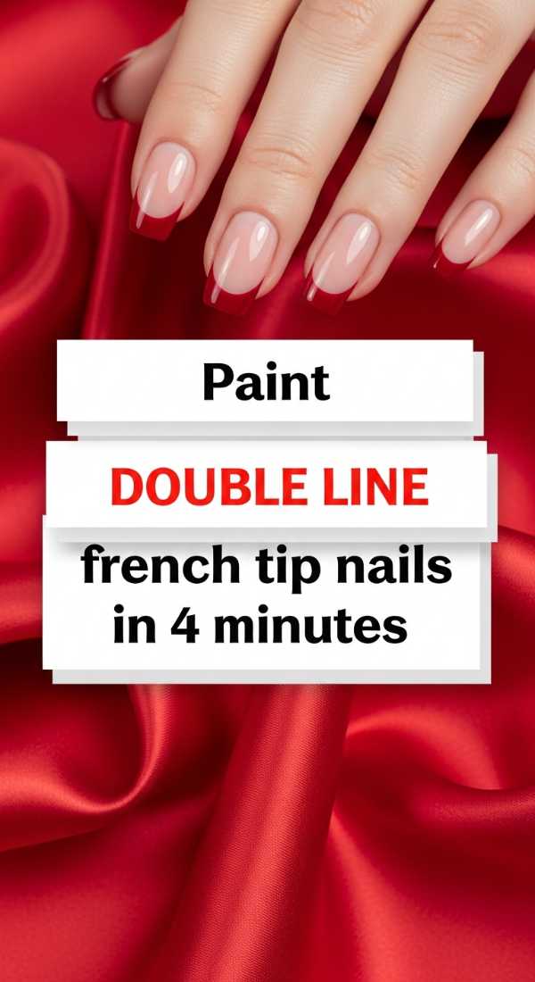 The Penny-Pincher’s Guide to Million-Dollar Manicures Paint Double Line French Tip Nails In 4 Minutes 6a1a985935e9f