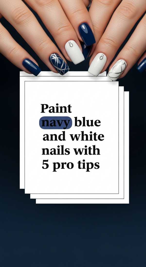 Paint Navy Blue And White Nails With 5 Pro Tips 69f4c32411ba0
