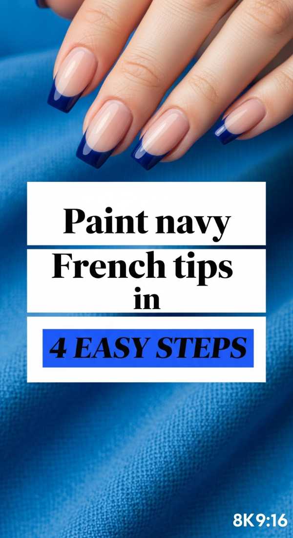 Paint Navy French Tips In 4 Easy Steps 69f4c326e5cf1