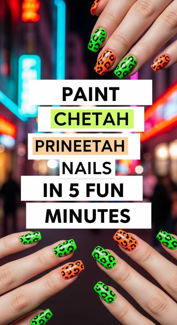 Paint Neon Cheetah Print Nails In 5 Fun Minutes 6a059f997469a