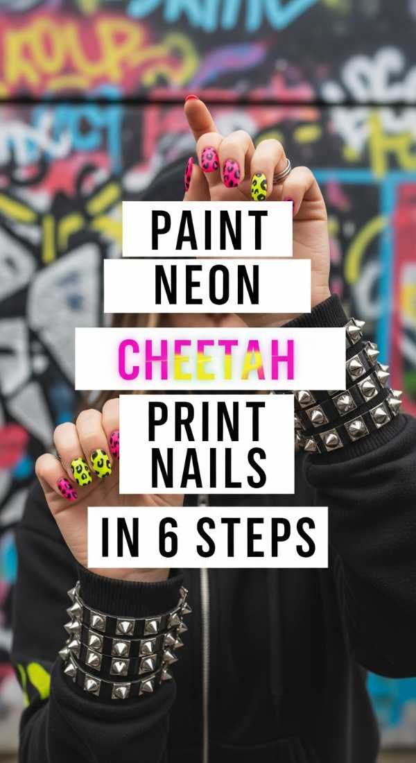Paint Neon Cheetah Print Nails In 6 Steps 6a059b3a2b7fe