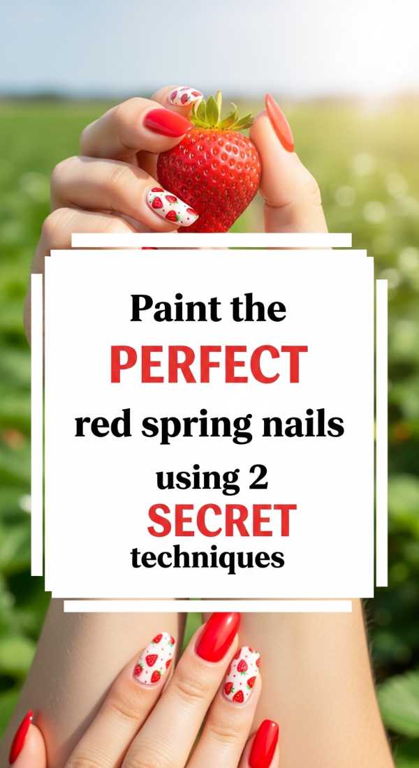 Paint The Perfect Red Spring Nails Using 2 Secret Techniques 69ff59455bc98
