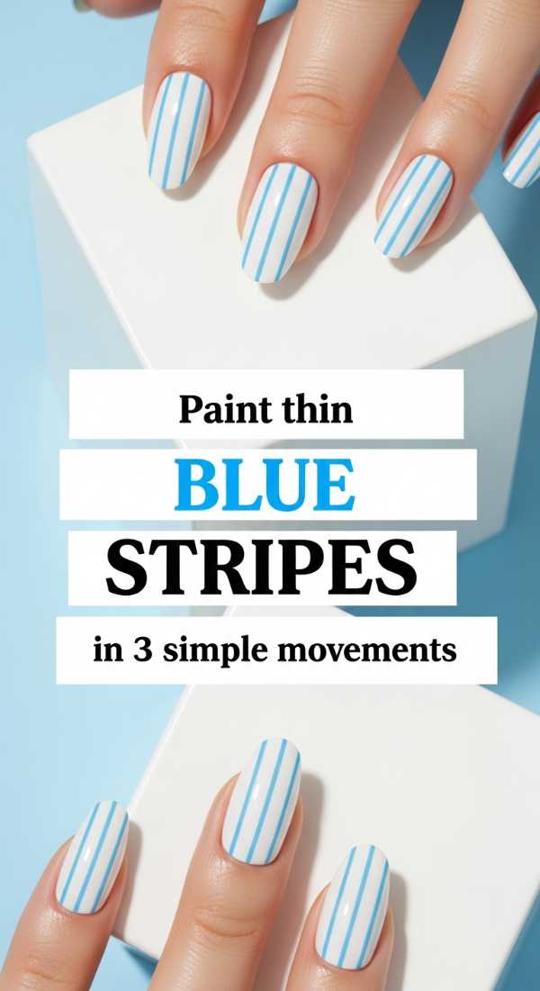 Paint Thin Blue Stripes In 3 Simple Movements 69fc7e699f8ac