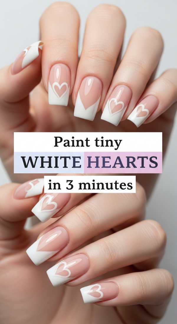 Paint Tiny White Hearts In 3 Minutes 69fb9763416c3