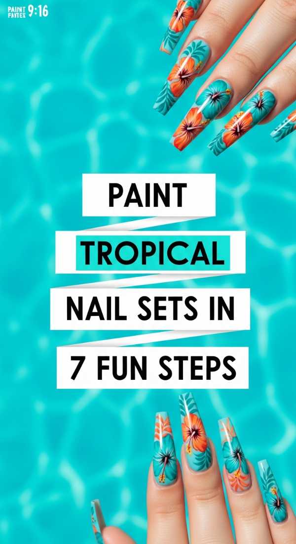 From Bio-Glaze to Neo-Chrome: 2026's Hottest Nail Designs Paint Tropical Nail Sets In 7 Fun Steps 69ff5ab156606