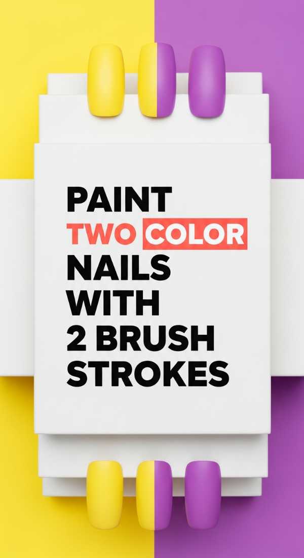 Paint Two Color Nails With 2 Brush Strokes 6a0f11294a8f1