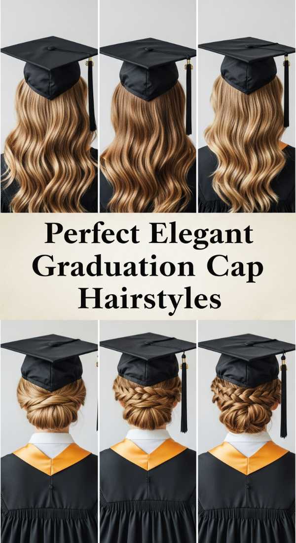 From Cyber-Chic to Retro-Revival: 2026 Hair Trends You Need to See Perfect Elegant Graduation Cap Hairstyles 6a08d43985680