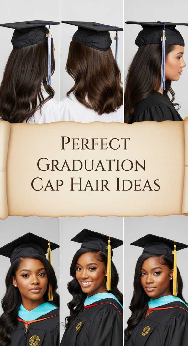 Perfect Graduation Cap Hair Ideas 6a142580cd32a