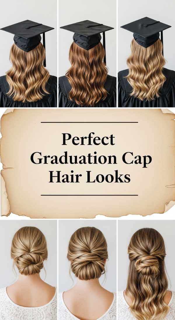Perfect Graduation Cap Hair Looks 6a141dee39321