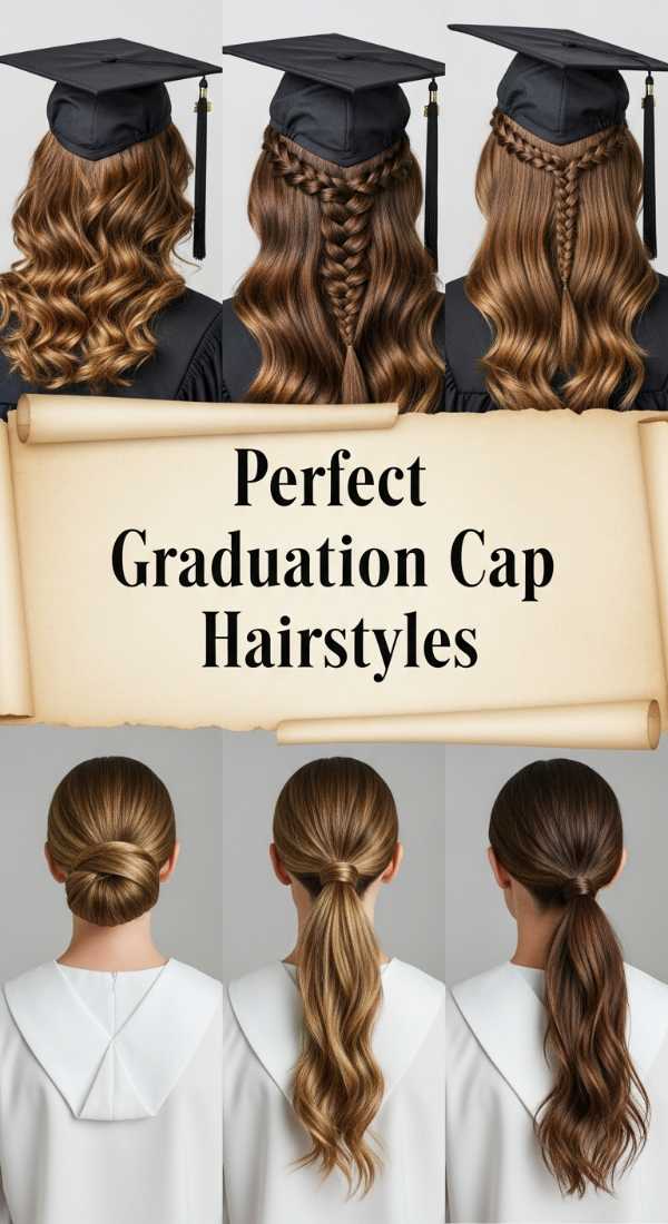 Perfect Graduation Cap Hairstyles 6a141e14e54f2