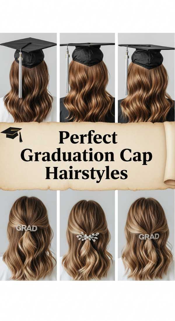 Perfect Graduation Cap Hairstyles 6a1426e784416