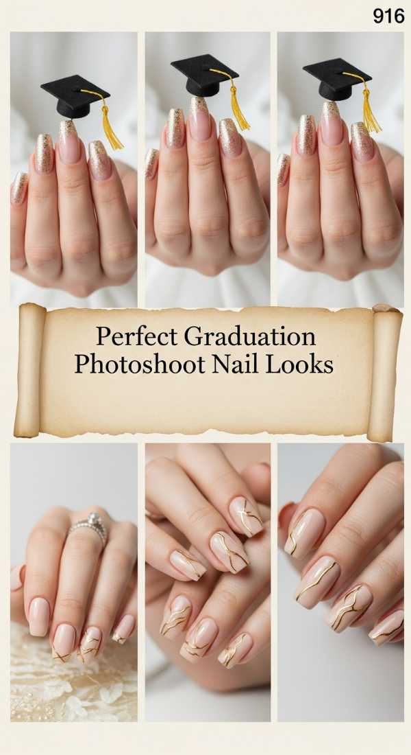 Perfect Graduation Photoshoot Nail Looks 6a134c46bd2ef