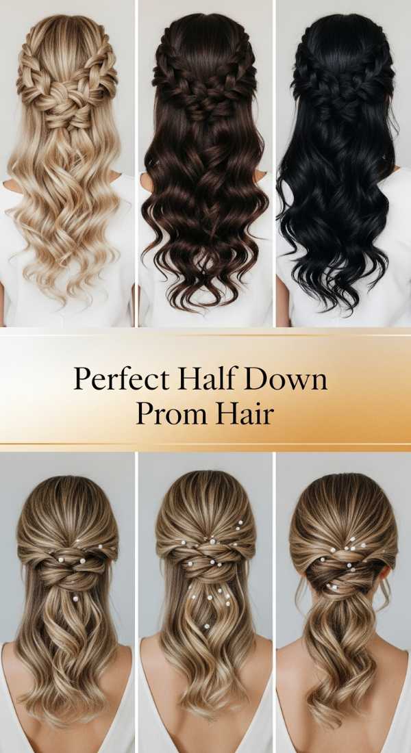 Perfect Half Down Prom Hair 6a08cb5c2eb64