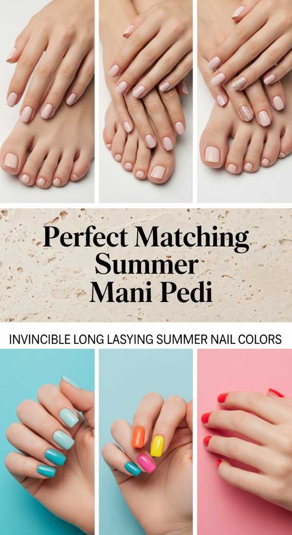 From Chrome to Bio-Digital: 2026's Hottest Nail Trends Revealed Perfect Matching Summer Mani Pedi 69ff6bff3b0a9