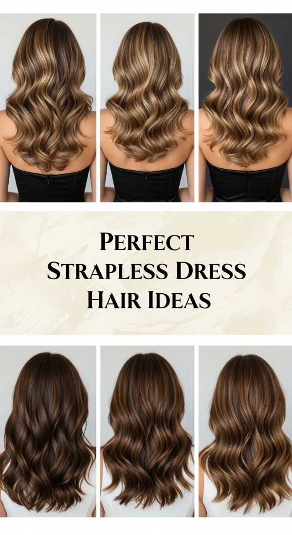Perfect Strapless Dress Hair Ideas 69ff7f257d71d