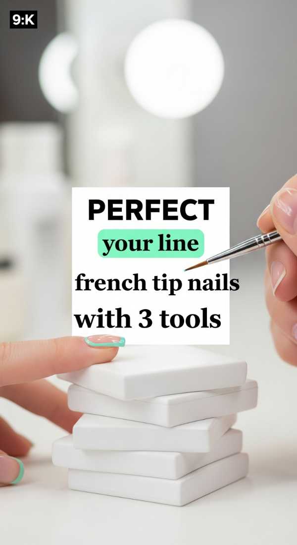 Perfect Your Line French Tip Nails With 3 Tools 6a1a998eee32d