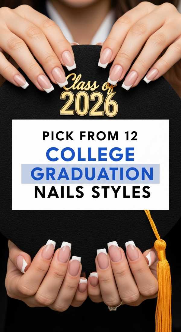 Pick From 12 College Graduation Nails Styles 6a0595c82181e