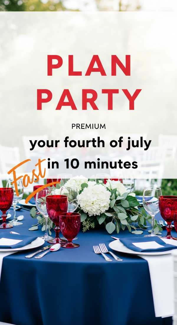 Host the Ultimate Bash: Creative 4th of July DIY Projects for Every Home Plan Your Fourth Of July Party In 10 Minutes 6a0d98b84574d