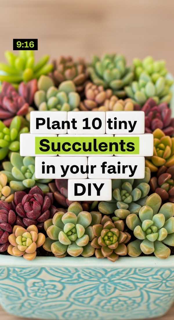 Plant 10 Tiny Succulents In Your Fairy Diy 69fdc29743602